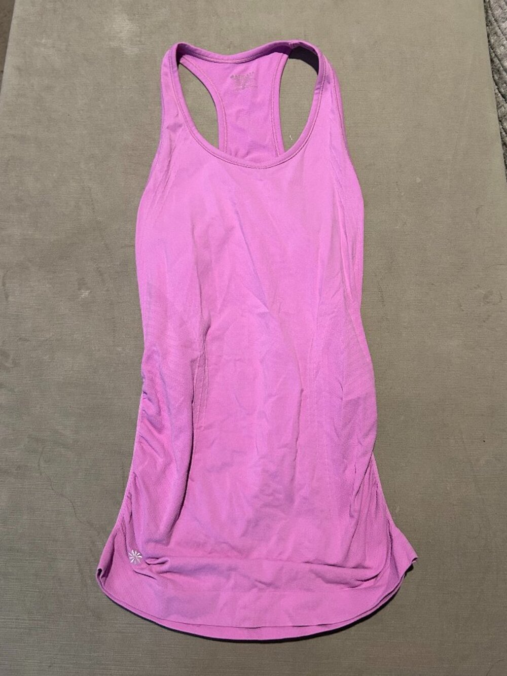ATHLETA Orchid Pink Speedlight Seamless Ruched Racerback Tank XS